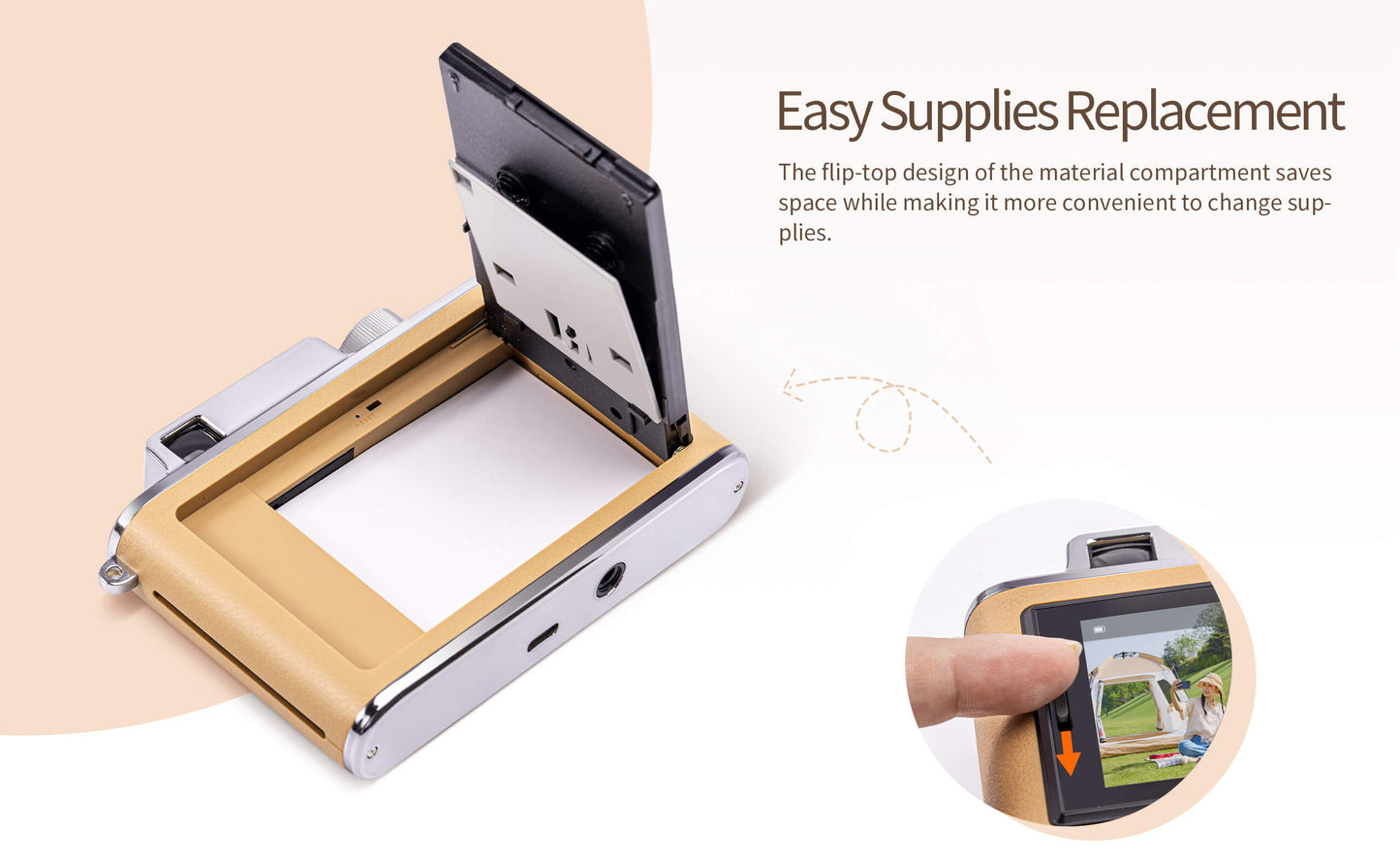 Mini pocket photo printer