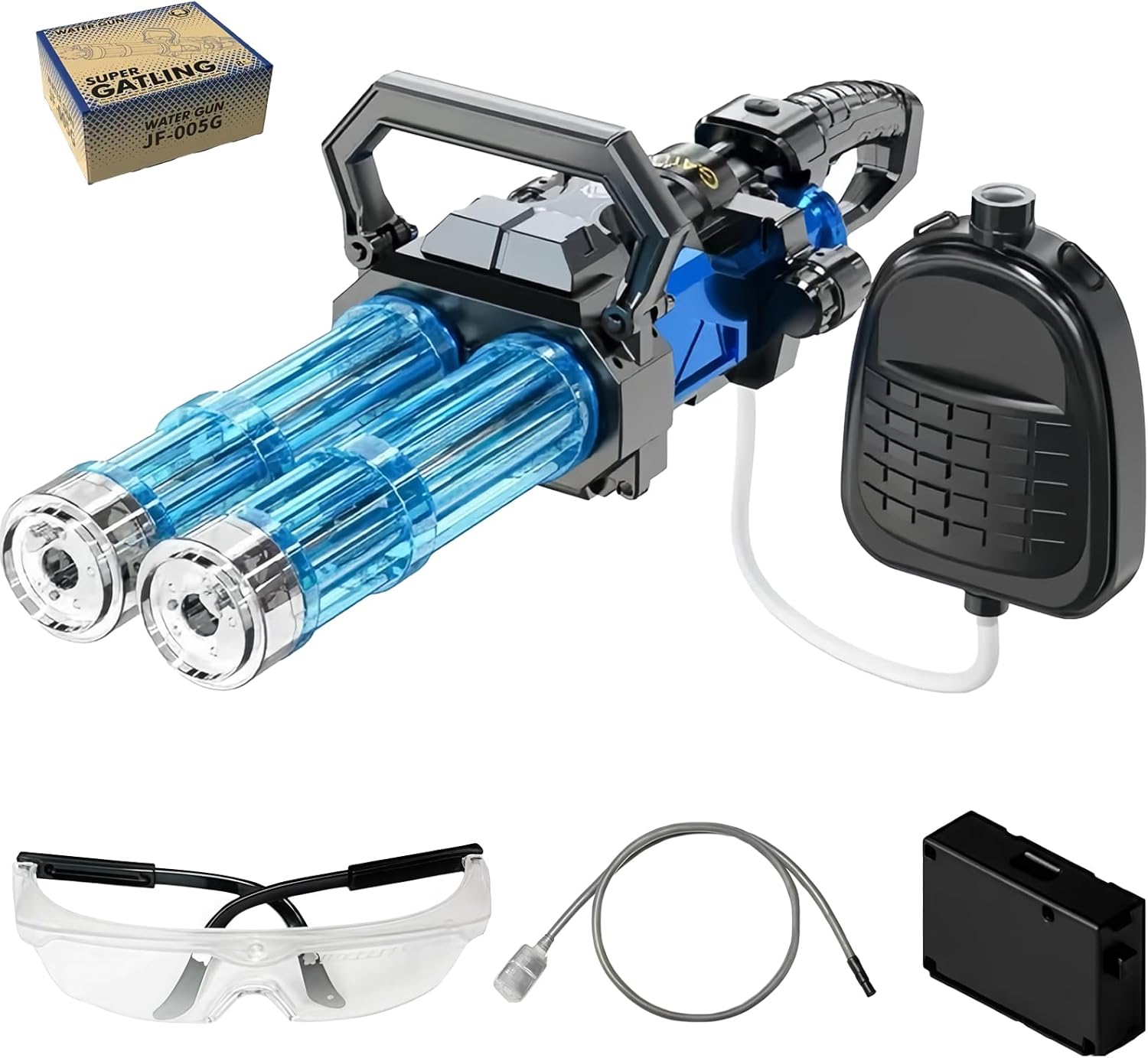 Double Barrel Gatling Electric Water Gun